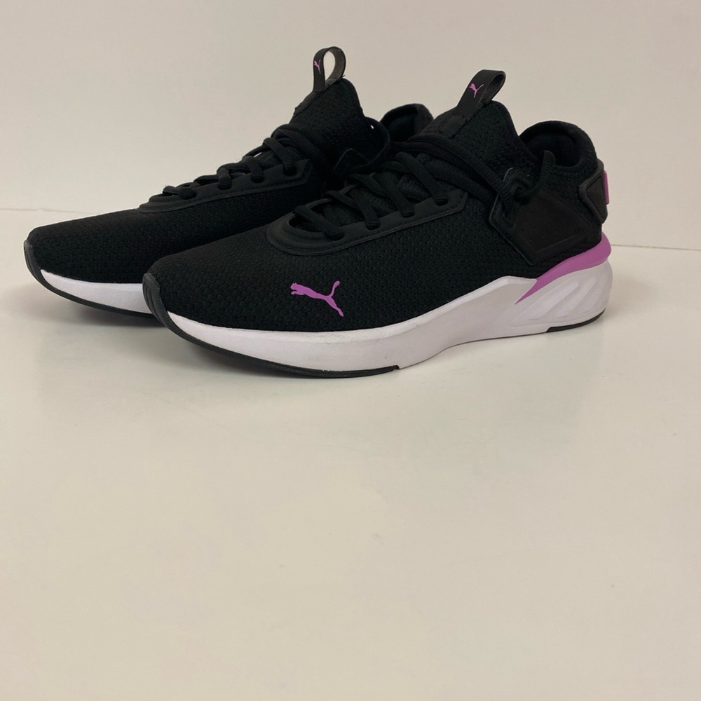 Puma Women's Black and Purple Sneakers size 9